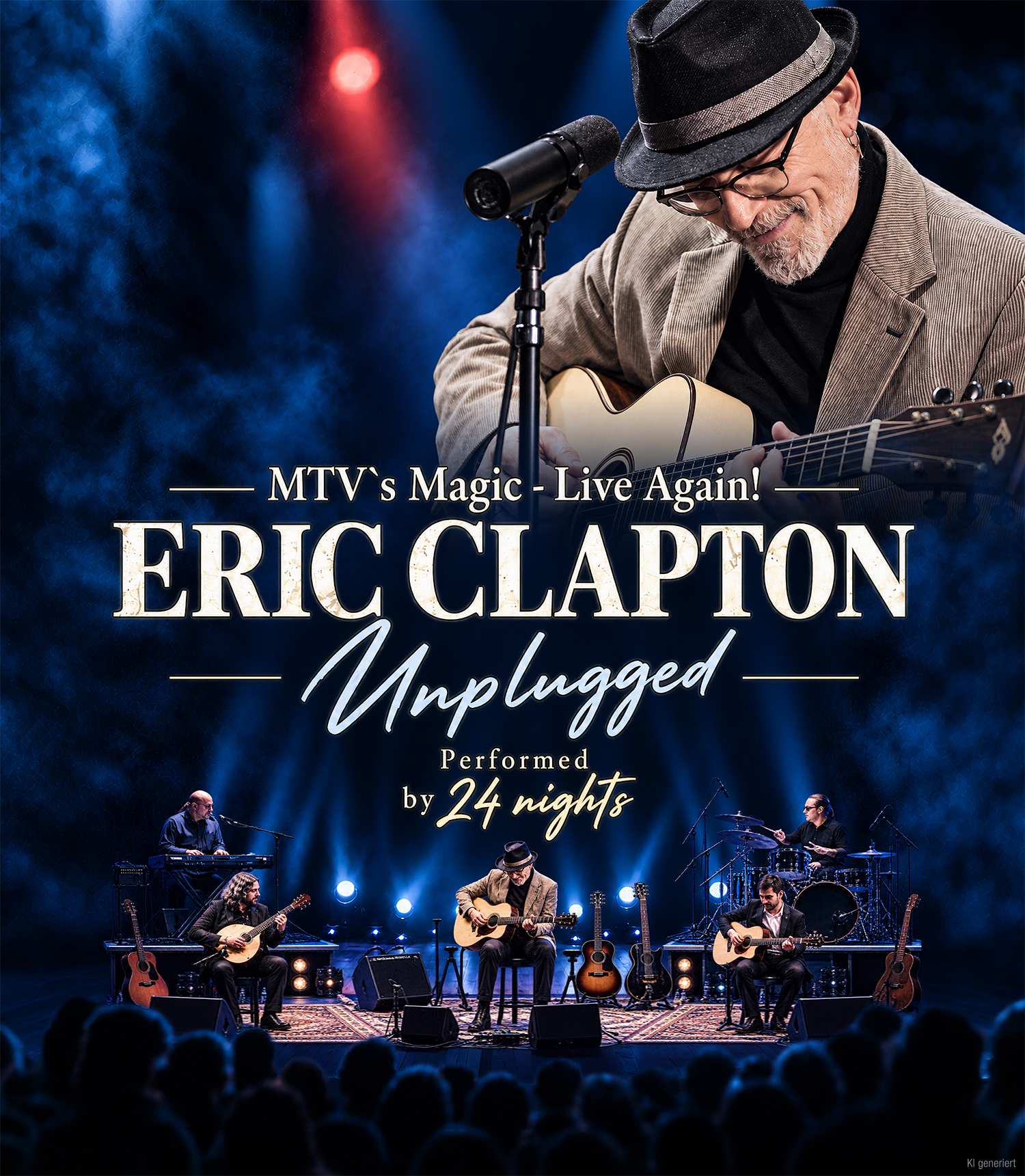 Das Plakat für The Tribute Eric Clapton Unplugged
