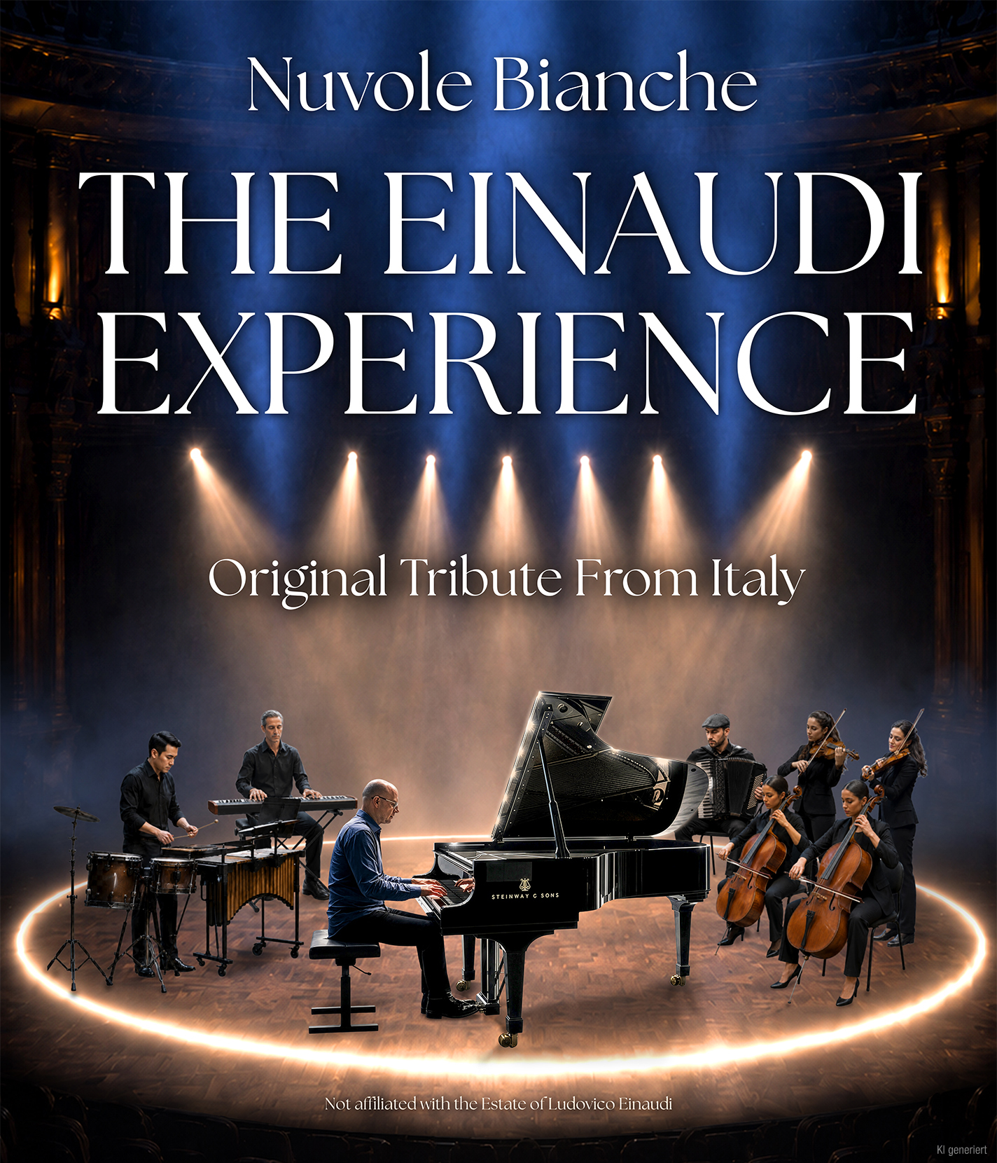 Das Plakat für Nuvole Bianche - The Einaudi Experience