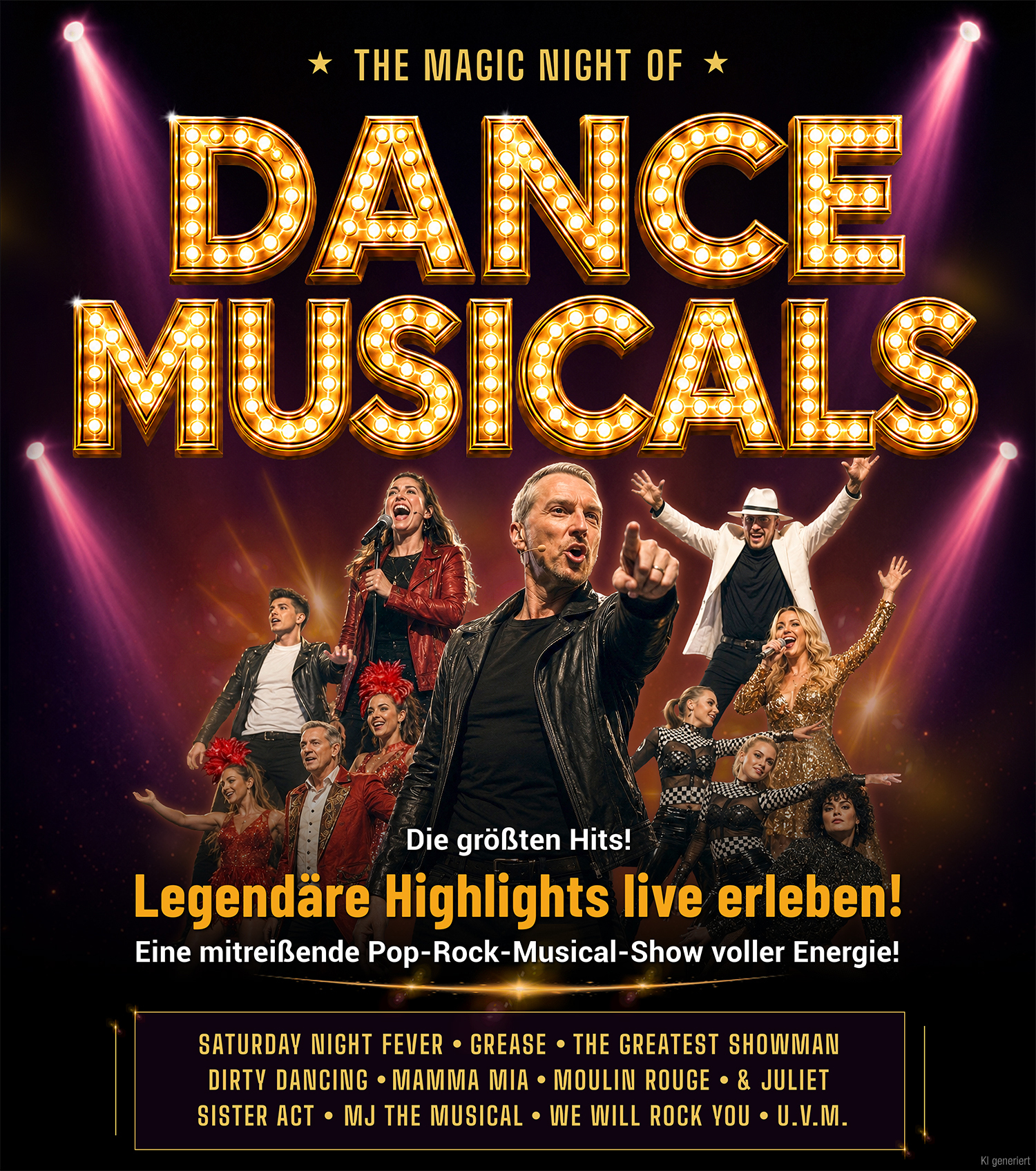 Das Plakat für The Magic Night Of Dance Musicals