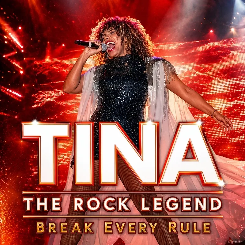 TINA The Rock Legend Plakat Quadrat